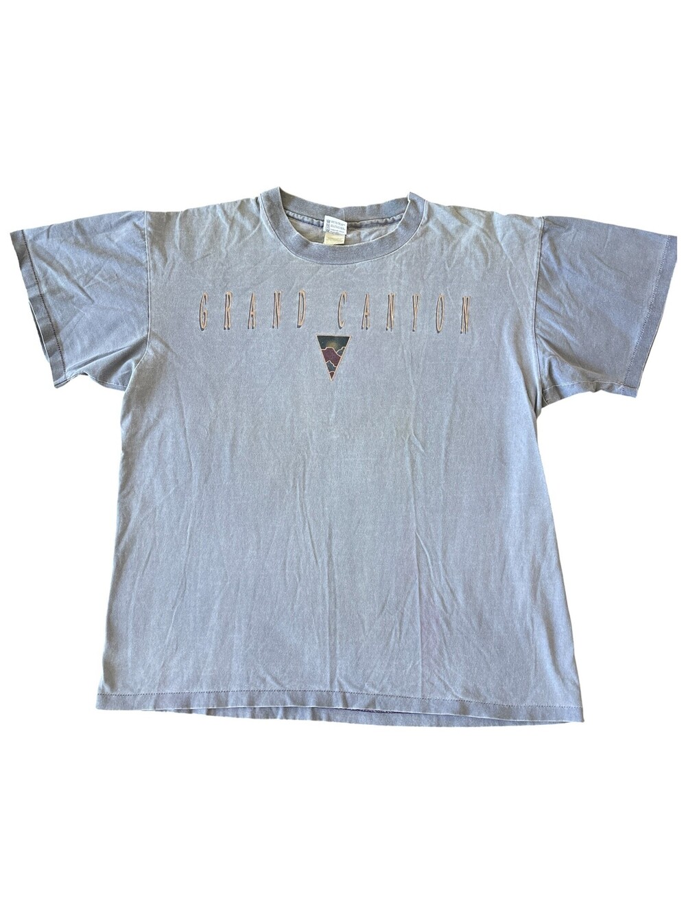 Vintage 90s Anvil Grand Canyon T-Shirt XL Embroidered Faded Blue